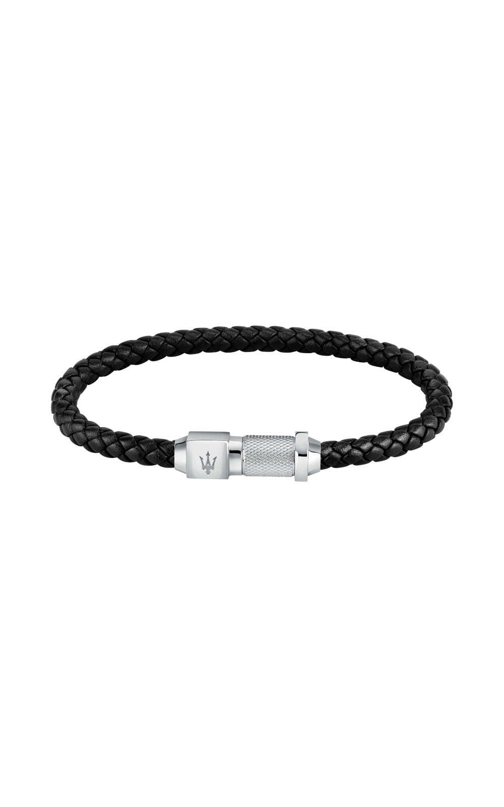 MASERATI ARM RING JM223AVE17 Μαύρο Δερμάτινο Βραχιόλι.jpg